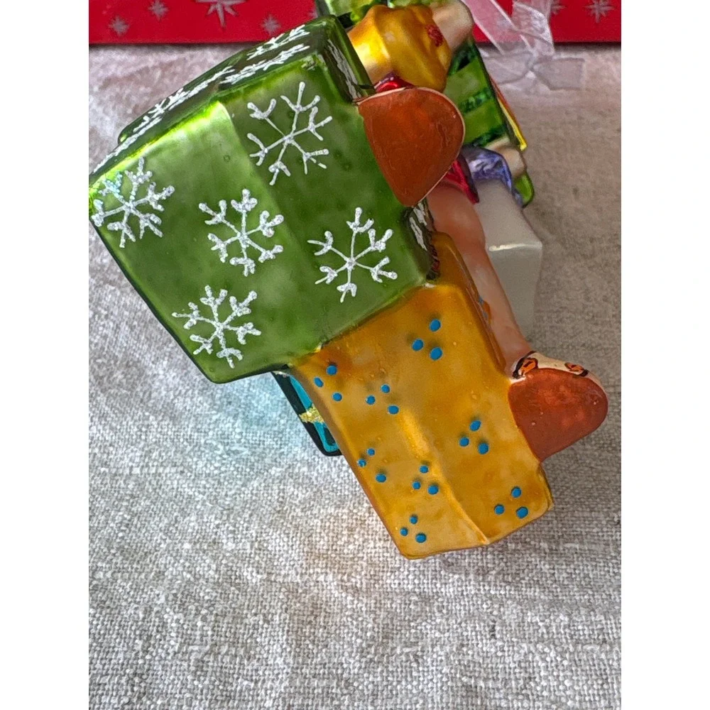 Christopher Radko Shoppers Paradise Glass Christmas Ornament Gift Box